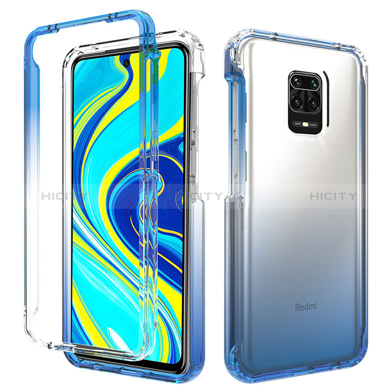 Funda Silicona Carcasa Ultrafina Transparente Goma Frontal y Trasera 360 Grados Gradiente para Xiaomi Redmi Note 9 Pro