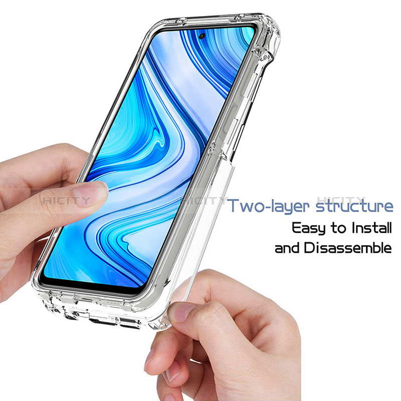 Funda Silicona Carcasa Ultrafina Transparente Goma Frontal y Trasera 360 Grados Gradiente para Xiaomi Redmi Note 9S