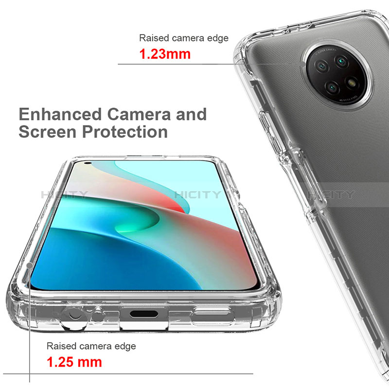 Funda Silicona Carcasa Ultrafina Transparente Goma Frontal y Trasera 360 Grados Gradiente para Xiaomi Redmi Note 9T 5G