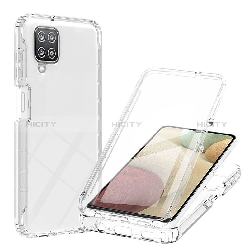 Funda Silicona Carcasa Ultrafina Transparente Goma Frontal y Trasera 360 Grados Gradiente YB1 para Samsung Galaxy A12