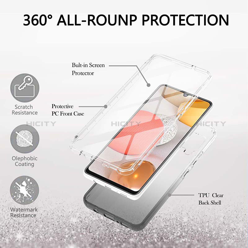 Funda Silicona Carcasa Ultrafina Transparente Goma Frontal y Trasera 360 Grados Gradiente YB1 para Samsung Galaxy A42 5G