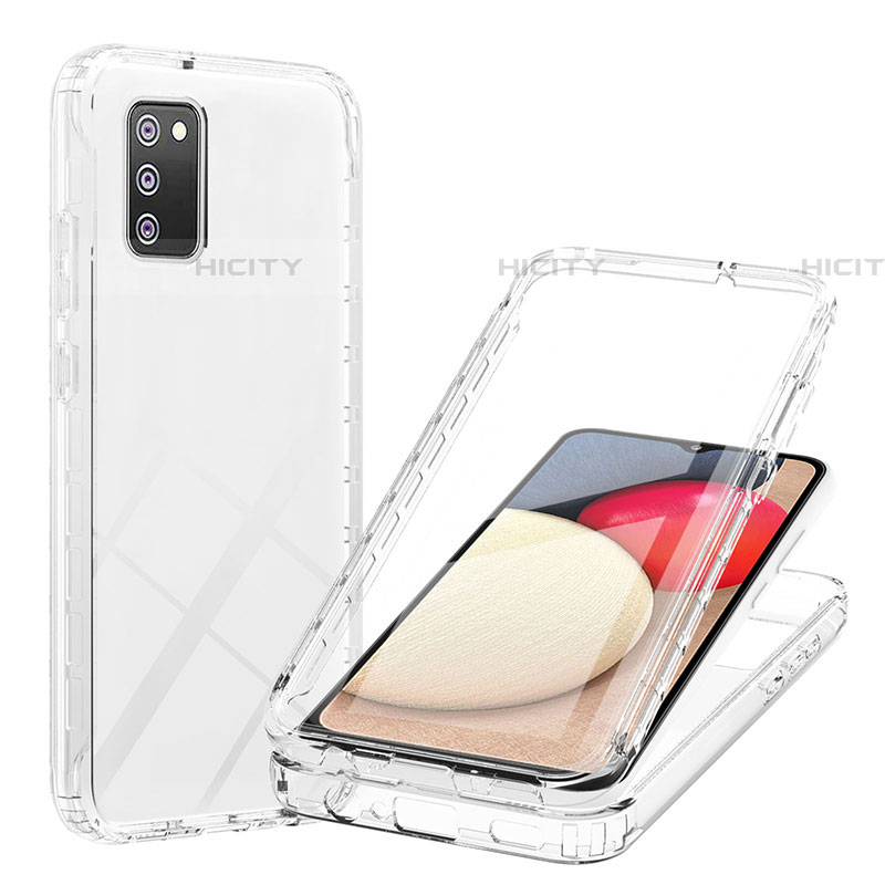 Funda Silicona Carcasa Ultrafina Transparente Goma Frontal y Trasera 360 Grados Gradiente ZJ1 para Samsung Galaxy A03s