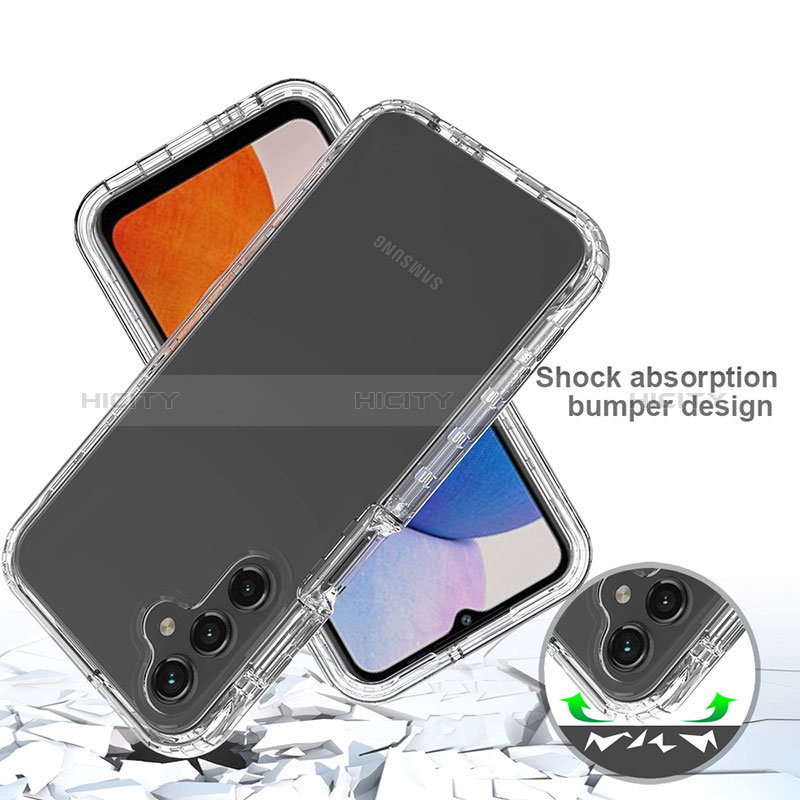 Funda Silicona Carcasa Ultrafina Transparente Goma Frontal y Trasera 360 Grados Gradiente ZJ1 para Samsung Galaxy A14 5G