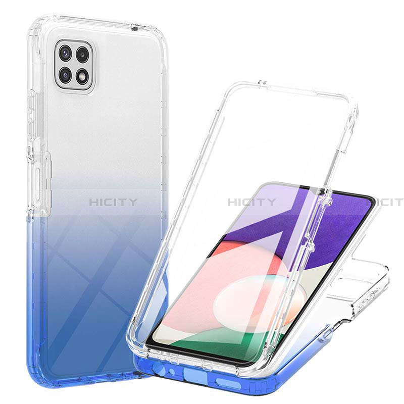 Funda Silicona Carcasa Ultrafina Transparente Goma Frontal y Trasera 360 Grados Gradiente ZJ1 para Samsung Galaxy A22 5G