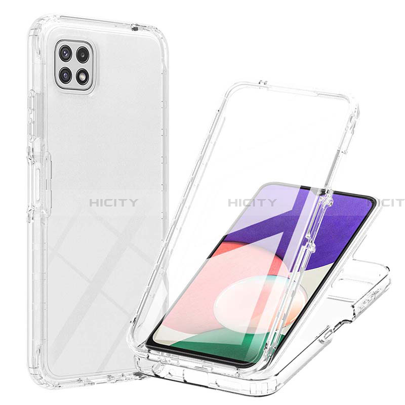 Funda Silicona Carcasa Ultrafina Transparente Goma Frontal y Trasera 360 Grados Gradiente ZJ1 para Samsung Galaxy A22 5G