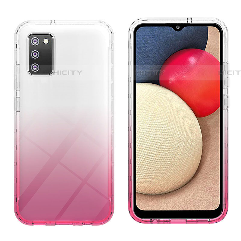 Funda Silicona Carcasa Ultrafina Transparente Goma Frontal y Trasera 360 Grados Gradiente ZJ2 para Samsung Galaxy A03s