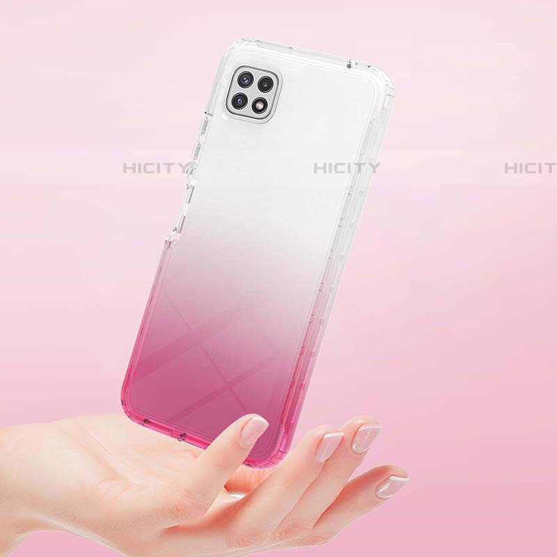 Funda Silicona Carcasa Ultrafina Transparente Goma Frontal y Trasera 360 Grados Gradiente ZJ2 para Samsung Galaxy F42 5G