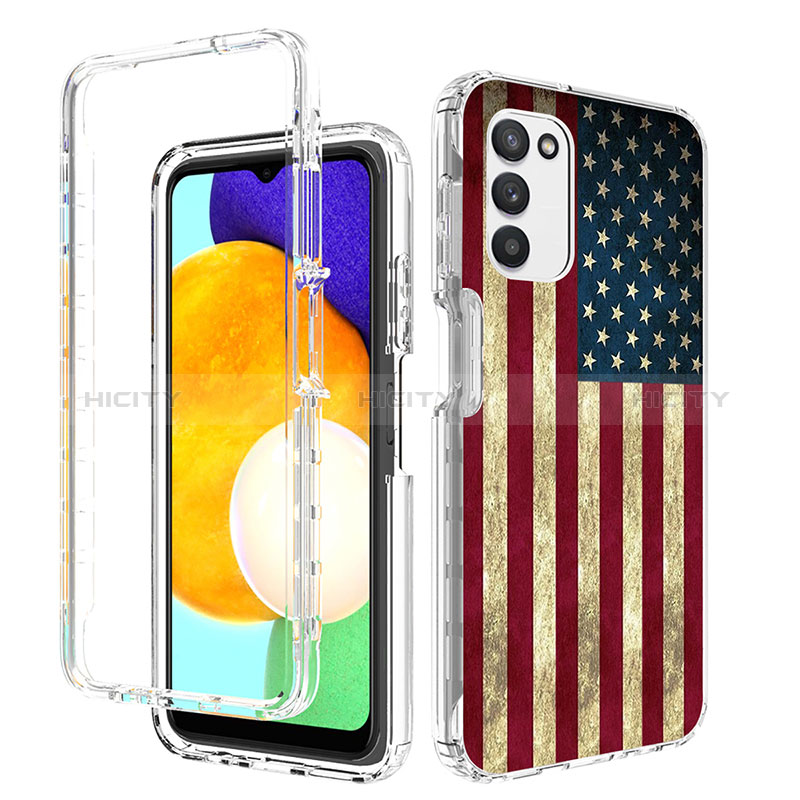 Funda Silicona Carcasa Ultrafina Transparente Goma Frontal y Trasera 360 Grados JX3 para Samsung Galaxy A02s