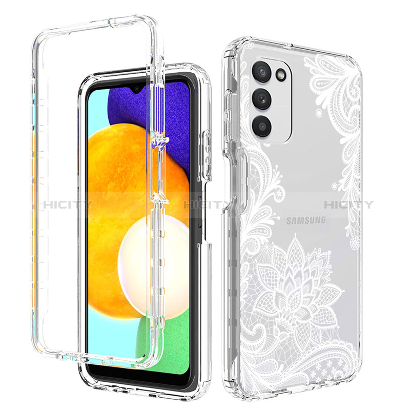 Funda Silicona Carcasa Ultrafina Transparente Goma Frontal y Trasera 360 Grados JX3 para Samsung Galaxy A02s