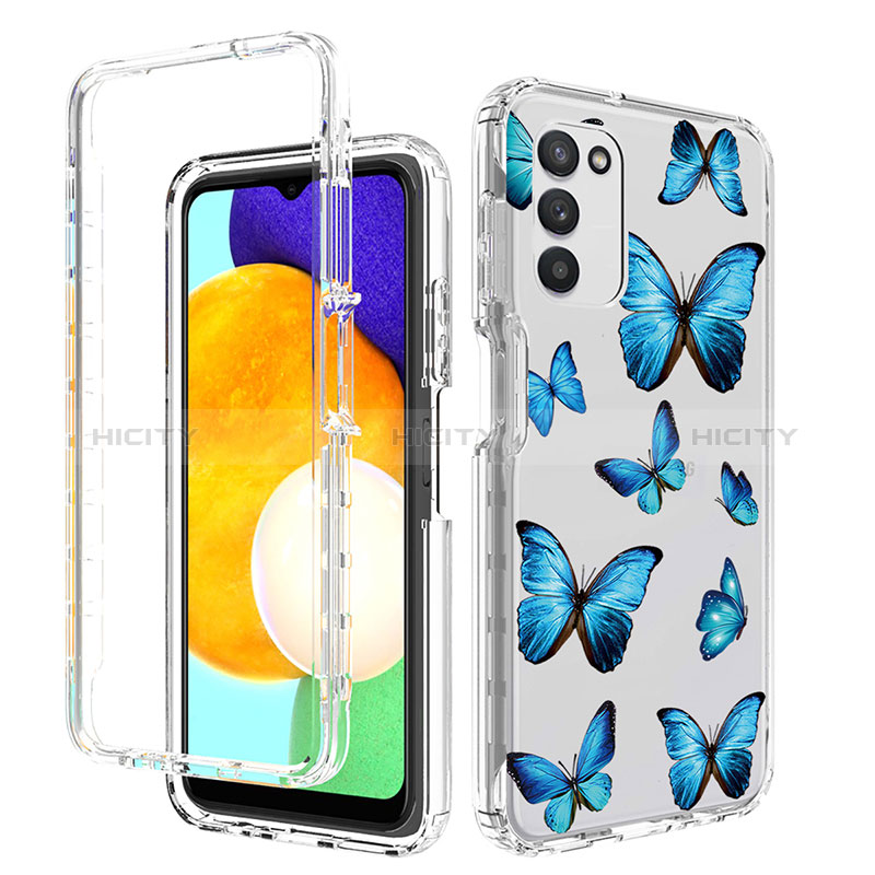 Funda Silicona Carcasa Ultrafina Transparente Goma Frontal y Trasera 360 Grados JX3 para Samsung Galaxy A02s