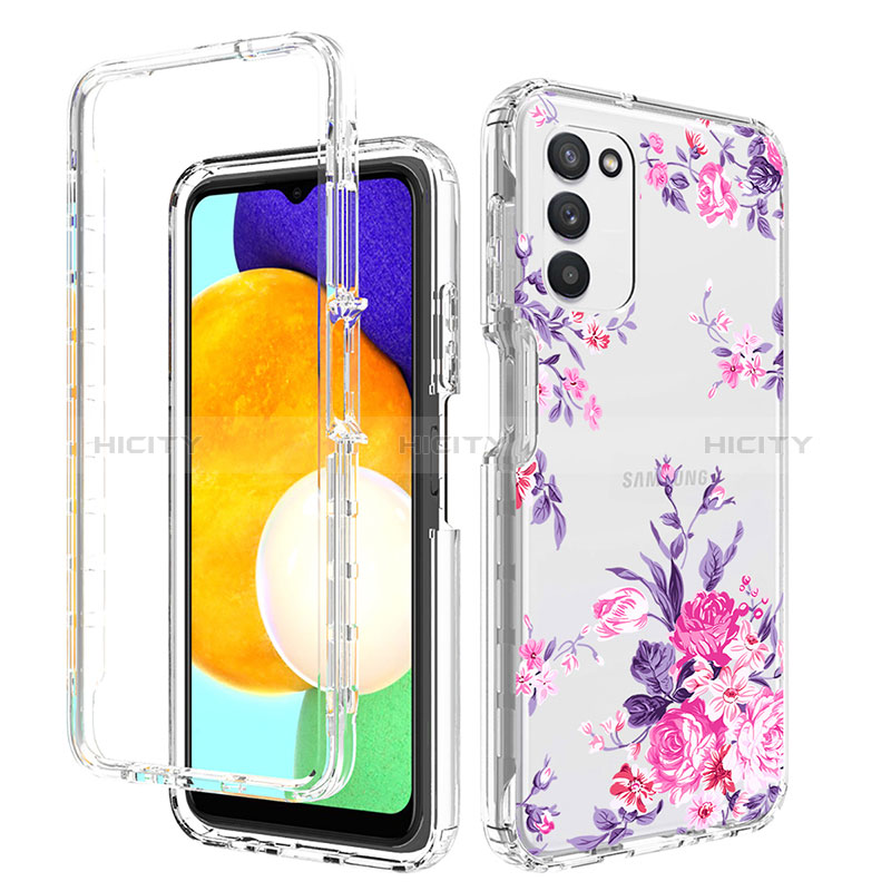 Funda Silicona Carcasa Ultrafina Transparente Goma Frontal y Trasera 360 Grados JX3 para Samsung Galaxy A02s