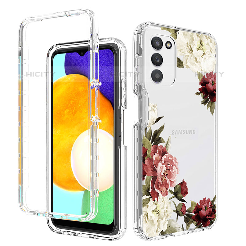 Funda Silicona Carcasa Ultrafina Transparente Goma Frontal y Trasera 360 Grados JX3 para Samsung Galaxy M02s