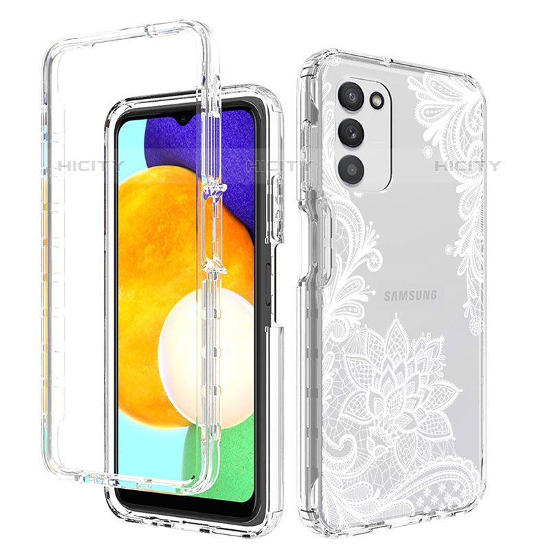 Funda Silicona Carcasa Ultrafina Transparente Goma Frontal y Trasera 360 Grados JX3 para Samsung Galaxy M02s