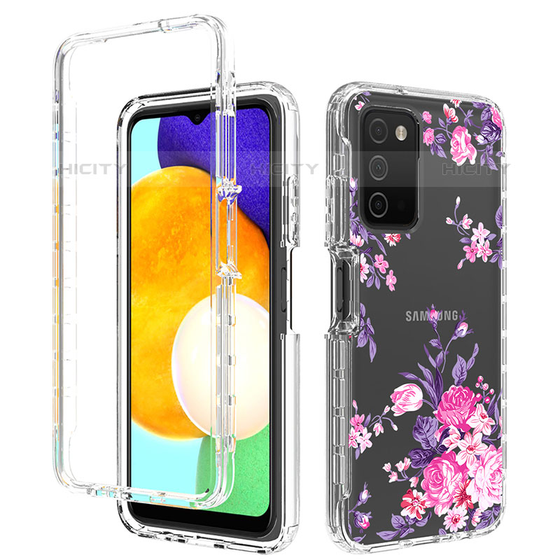 Funda Silicona Carcasa Ultrafina Transparente Goma Frontal y Trasera 360 Grados JX4 para Samsung Galaxy M02s