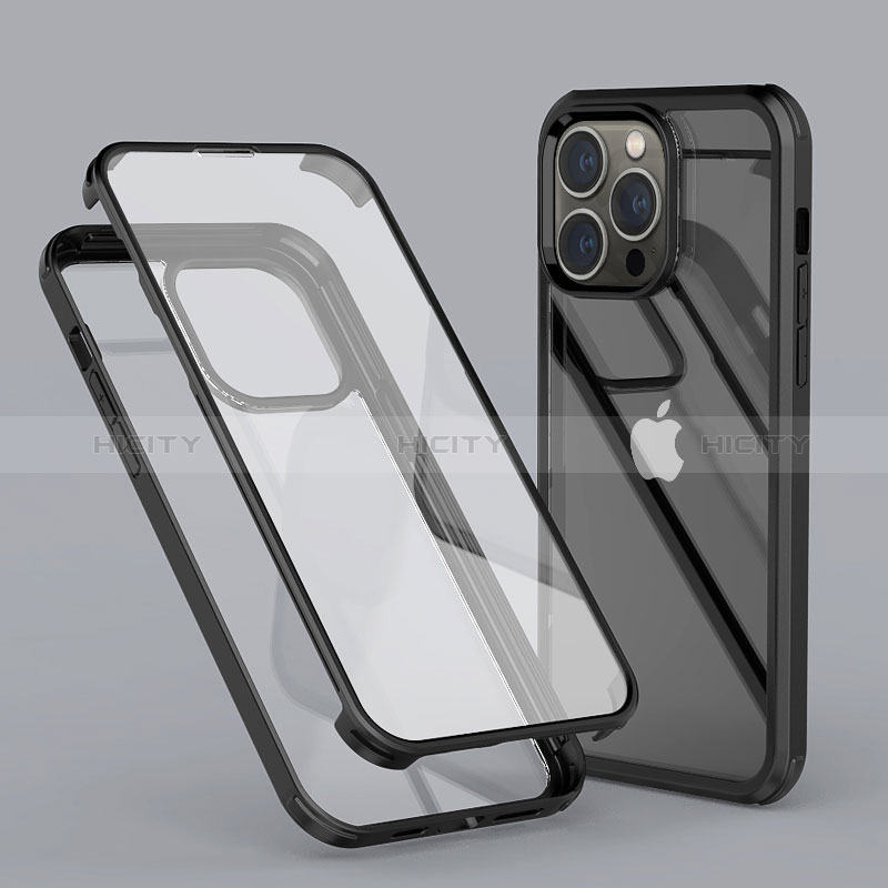 Funda Silicona Carcasa Ultrafina Transparente Goma Frontal y Trasera 360 Grados LK1 para Apple iPhone 14 Pro Max