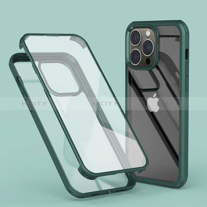 Funda Silicona Carcasa Ultrafina Transparente Goma Frontal y Trasera 360 Grados LK1 para Apple iPhone 15 Pro Max