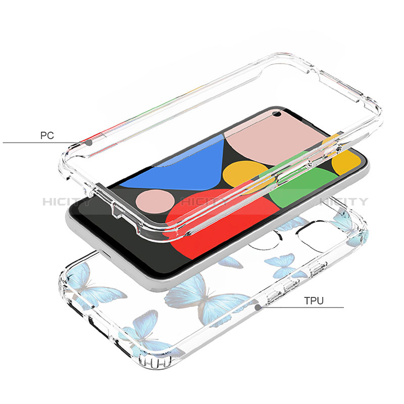 Funda Silicona Carcasa Ultrafina Transparente Goma Frontal y Trasera 360 Grados para Google Pixel 4a