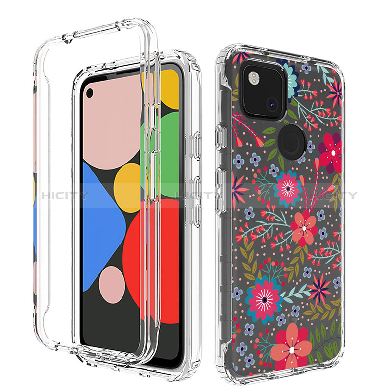 Funda Silicona Carcasa Ultrafina Transparente Goma Frontal y Trasera 360 Grados para Google Pixel 4a