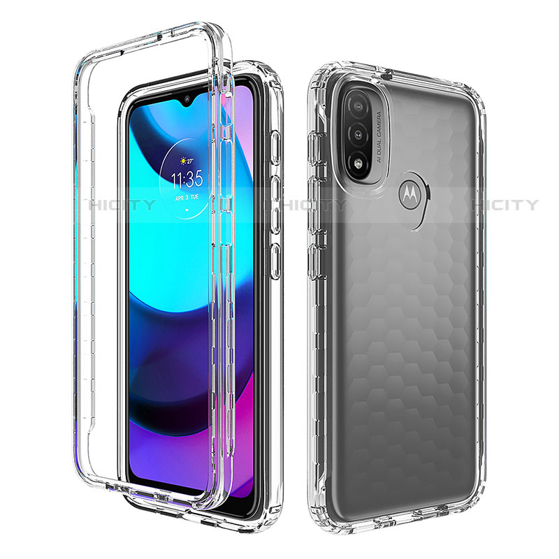 Funda Silicona Carcasa Ultrafina Transparente Goma Frontal y Trasera 360 Grados para Motorola Moto E20 Claro