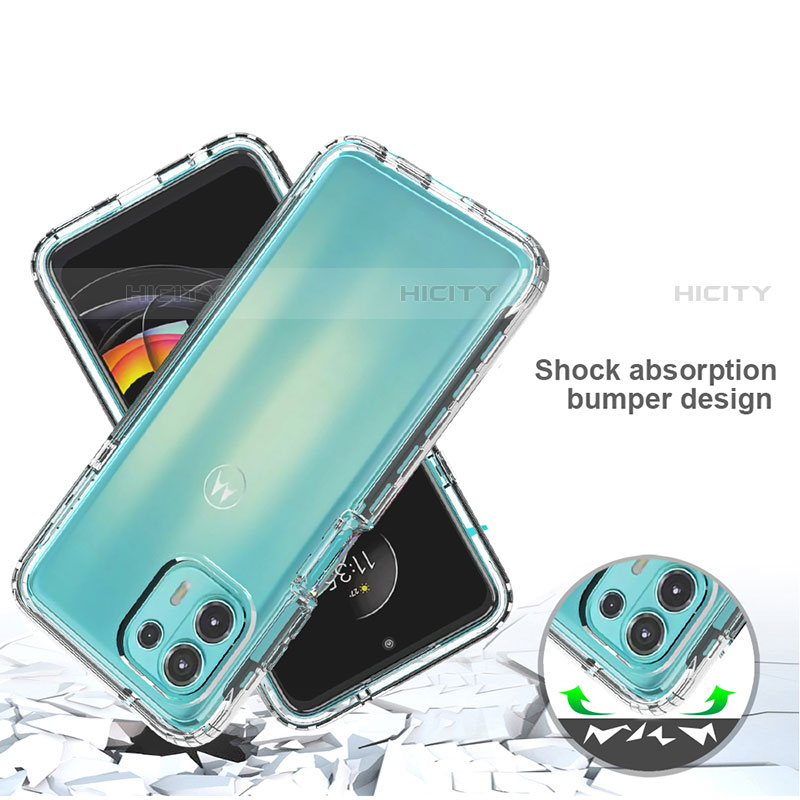 Funda Silicona Carcasa Ultrafina Transparente Goma Frontal y Trasera 360 Grados para Motorola Moto Edge 20 Lite 5G Claro