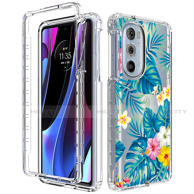 Funda Silicona Carcasa Ultrafina Transparente Goma Frontal y Trasera 360 Grados para Motorola Moto Edge 30 Pro 5G