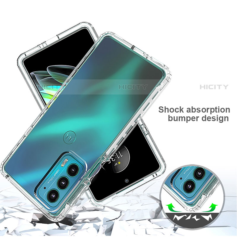 Funda Silicona Carcasa Ultrafina Transparente Goma Frontal y Trasera 360 Grados para Motorola Moto Edge Lite 5G Claro