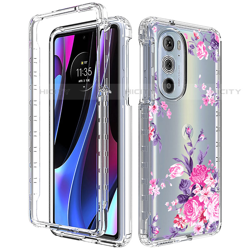 Funda Silicona Carcasa Ultrafina Transparente Goma Frontal y Trasera 360 Grados para Motorola Moto Edge Plus (2022) 5G