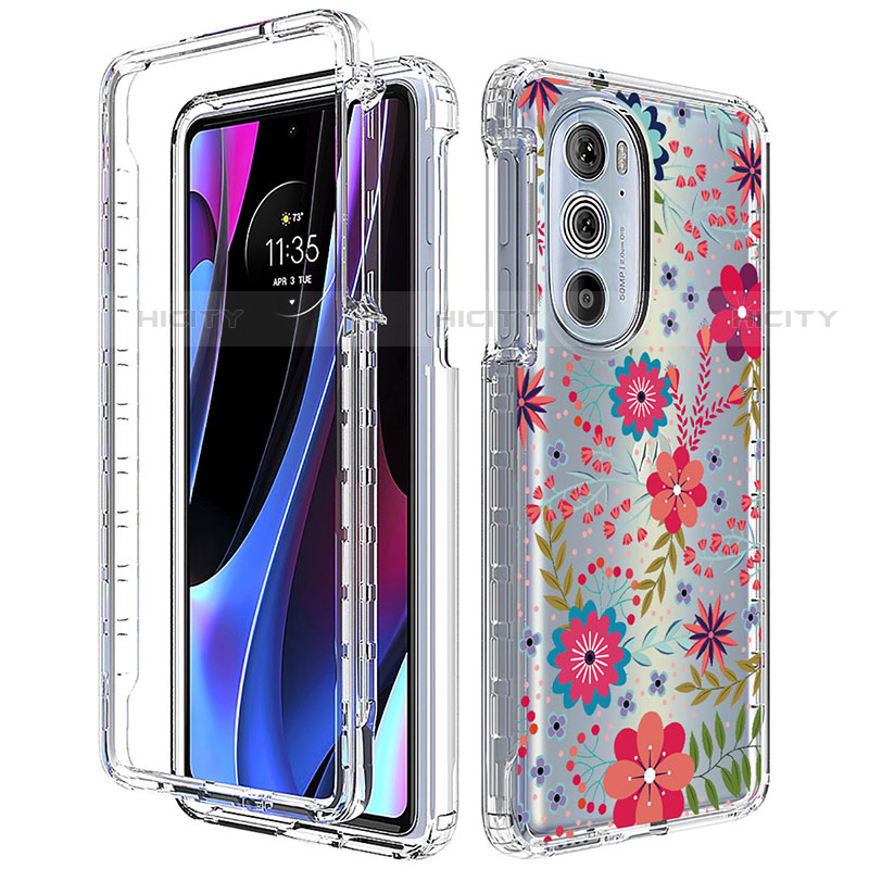 Funda Silicona Carcasa Ultrafina Transparente Goma Frontal y Trasera 360 Grados para Motorola Moto Edge X30 5G