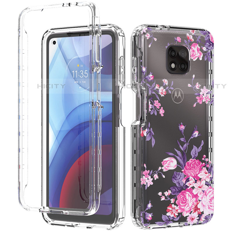 Funda Silicona Carcasa Ultrafina Transparente Goma Frontal y Trasera 360 Grados para Motorola Moto G Power (2021)