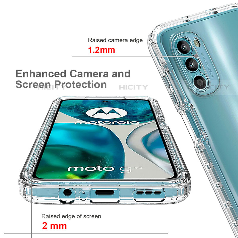 Funda Silicona Carcasa Ultrafina Transparente Goma Frontal y Trasera 360 Grados para Motorola Moto G82 5G Claro