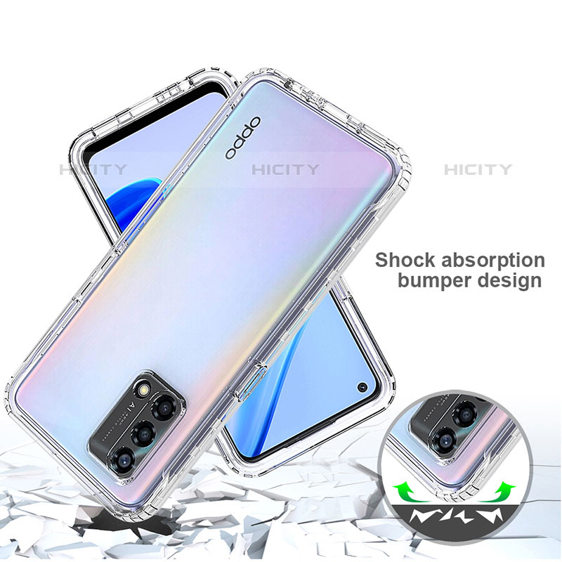 Funda Silicona Carcasa Ultrafina Transparente Goma Frontal y Trasera 360 Grados para Oppo A74 4G Claro