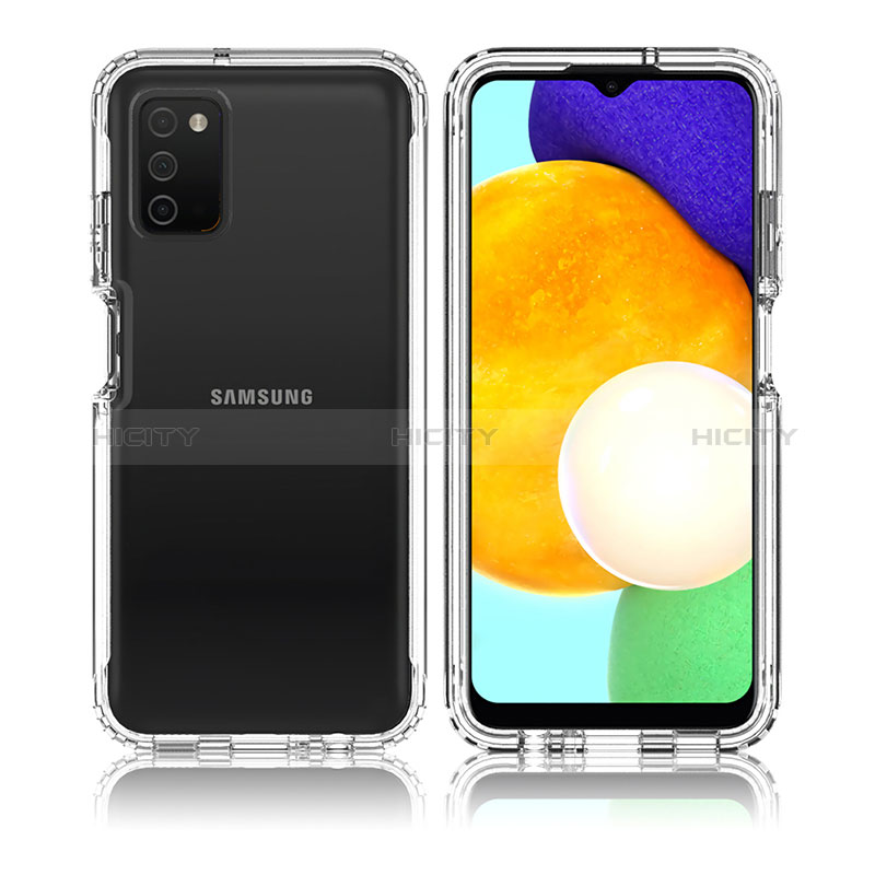 Funda Silicona Carcasa Ultrafina Transparente Goma Frontal y Trasera 360 Grados para Samsung Galaxy A02s Claro