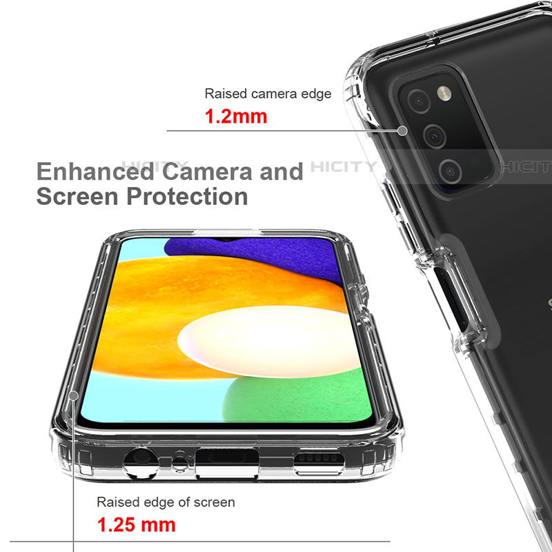 Funda Silicona Carcasa Ultrafina Transparente Goma Frontal y Trasera 360 Grados para Samsung Galaxy A03s Claro