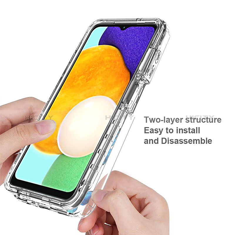 Funda Silicona Carcasa Ultrafina Transparente Goma Frontal y Trasera 360 Grados para Samsung Galaxy A04s