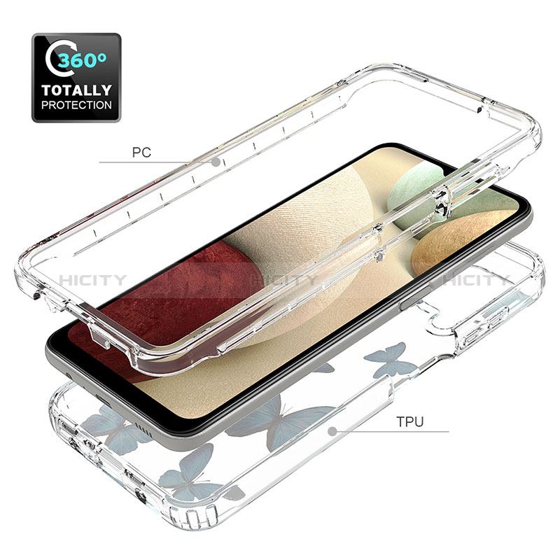 Funda Silicona Carcasa Ultrafina Transparente Goma Frontal y Trasera 360 Grados para Samsung Galaxy A12 5G