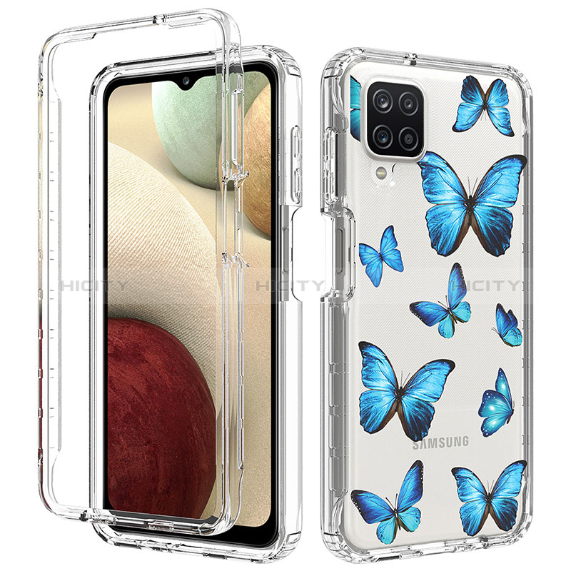 Funda Silicona Carcasa Ultrafina Transparente Goma Frontal y Trasera 360 Grados para Samsung Galaxy A12 Nacho