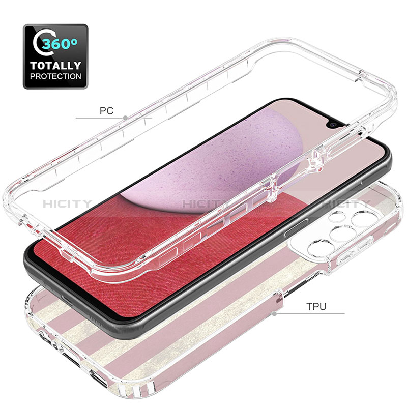 Funda Silicona Carcasa Ultrafina Transparente Goma Frontal y Trasera 360 Grados para Samsung Galaxy A14 5G