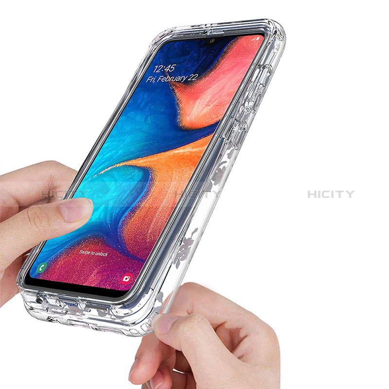 Funda Silicona Carcasa Ultrafina Transparente Goma Frontal y Trasera 360 Grados para Samsung Galaxy A20