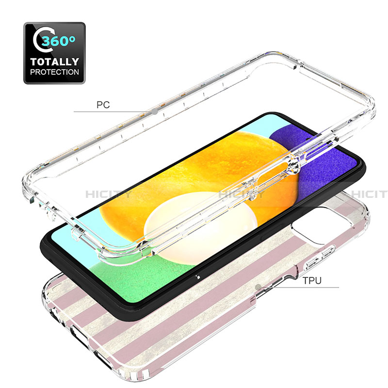 Funda Silicona Carcasa Ultrafina Transparente Goma Frontal y Trasera 360 Grados para Samsung Galaxy A22 5G