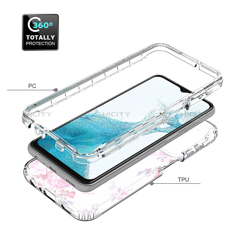 Funda Silicona Carcasa Ultrafina Transparente Goma Frontal y Trasera 360 Grados para Samsung Galaxy A23 5G