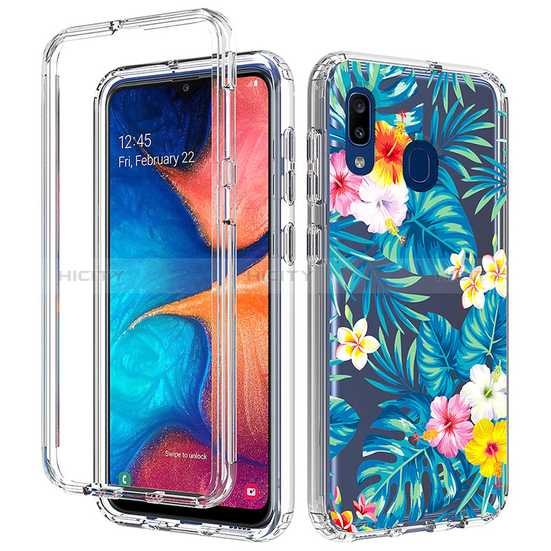 Funda Silicona Carcasa Ultrafina Transparente Goma Frontal y Trasera 360 Grados para Samsung Galaxy A30