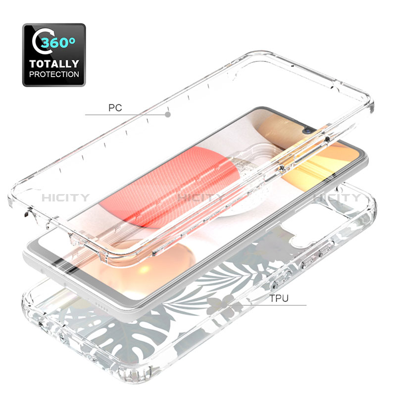 Funda Silicona Carcasa Ultrafina Transparente Goma Frontal y Trasera 360 Grados para Samsung Galaxy A42 5G
