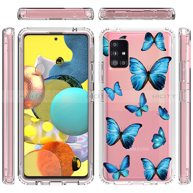 Funda Silicona Carcasa Ultrafina Transparente Goma Frontal y Trasera 360 Grados para Samsung Galaxy A51 4G