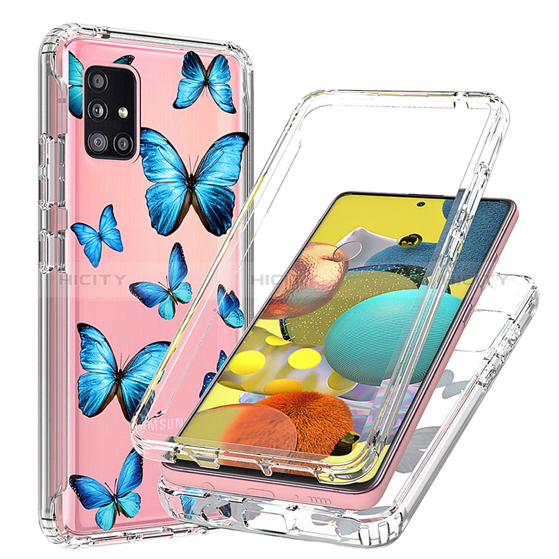 Funda Silicona Carcasa Ultrafina Transparente Goma Frontal y Trasera 360 Grados para Samsung Galaxy A51 5G