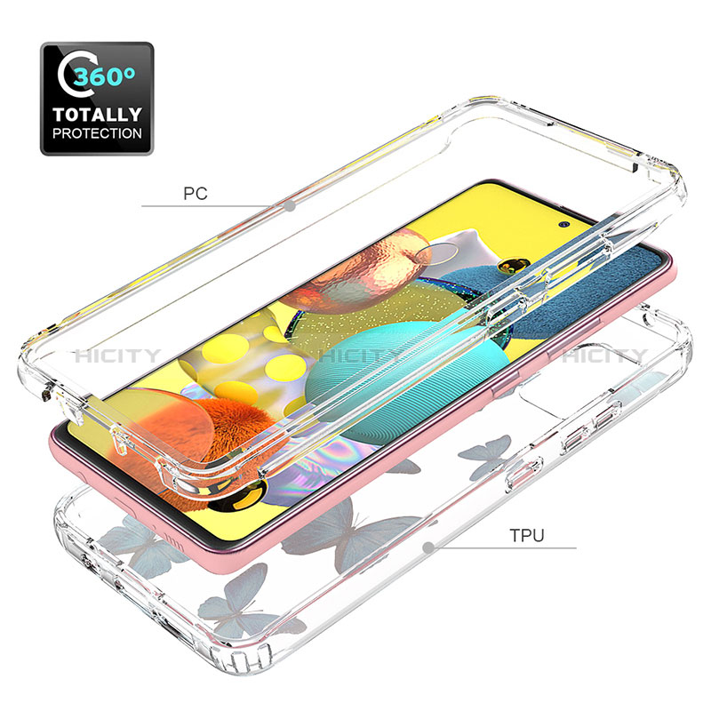 Funda Silicona Carcasa Ultrafina Transparente Goma Frontal y Trasera 360 Grados para Samsung Galaxy A51 5G