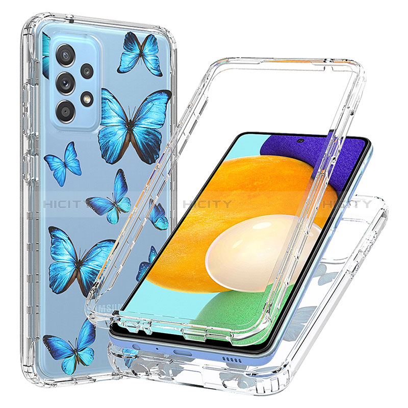 Funda Silicona Carcasa Ultrafina Transparente Goma Frontal y Trasera 360 Grados para Samsung Galaxy A52s 5G