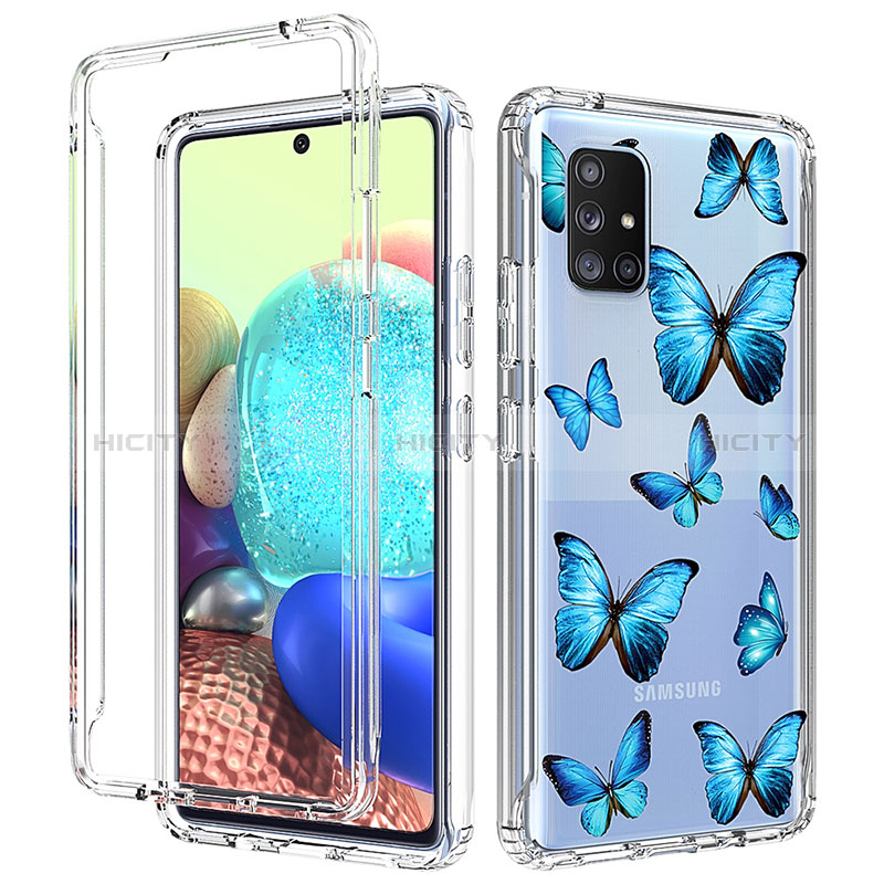 Funda Silicona Carcasa Ultrafina Transparente Goma Frontal y Trasera 360 Grados para Samsung Galaxy A71 5G