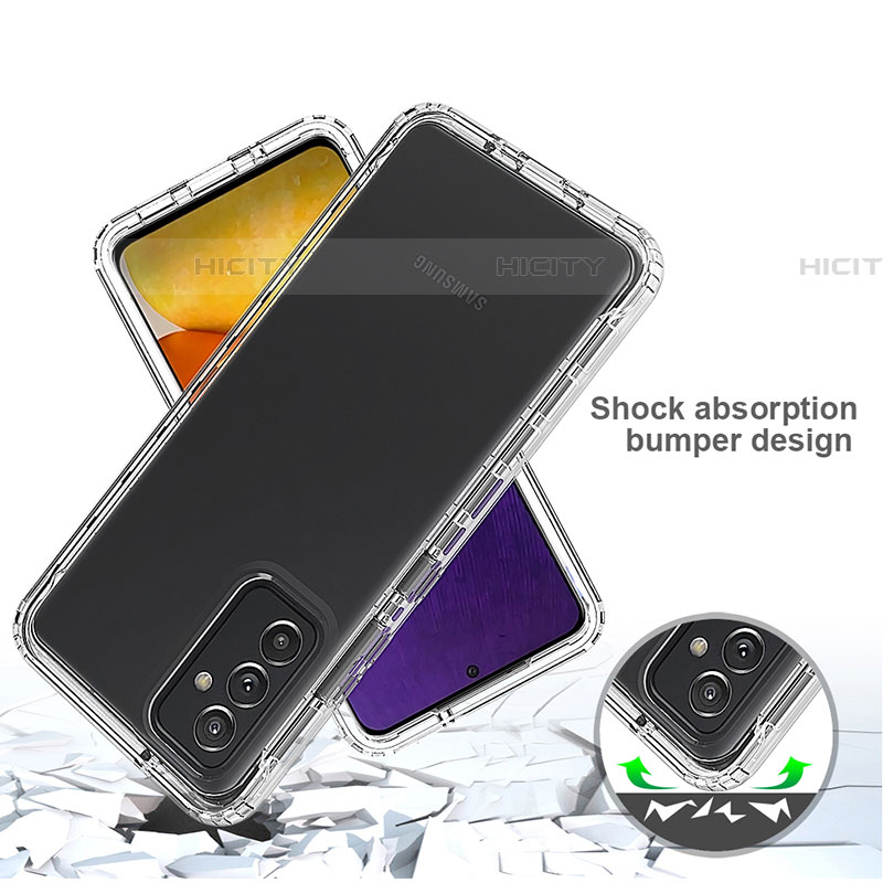 Funda Silicona Carcasa Ultrafina Transparente Goma Frontal y Trasera 360 Grados para Samsung Galaxy A82 5G Claro