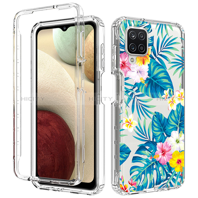 Funda Silicona Carcasa Ultrafina Transparente Goma Frontal y Trasera 360 Grados para Samsung Galaxy F12