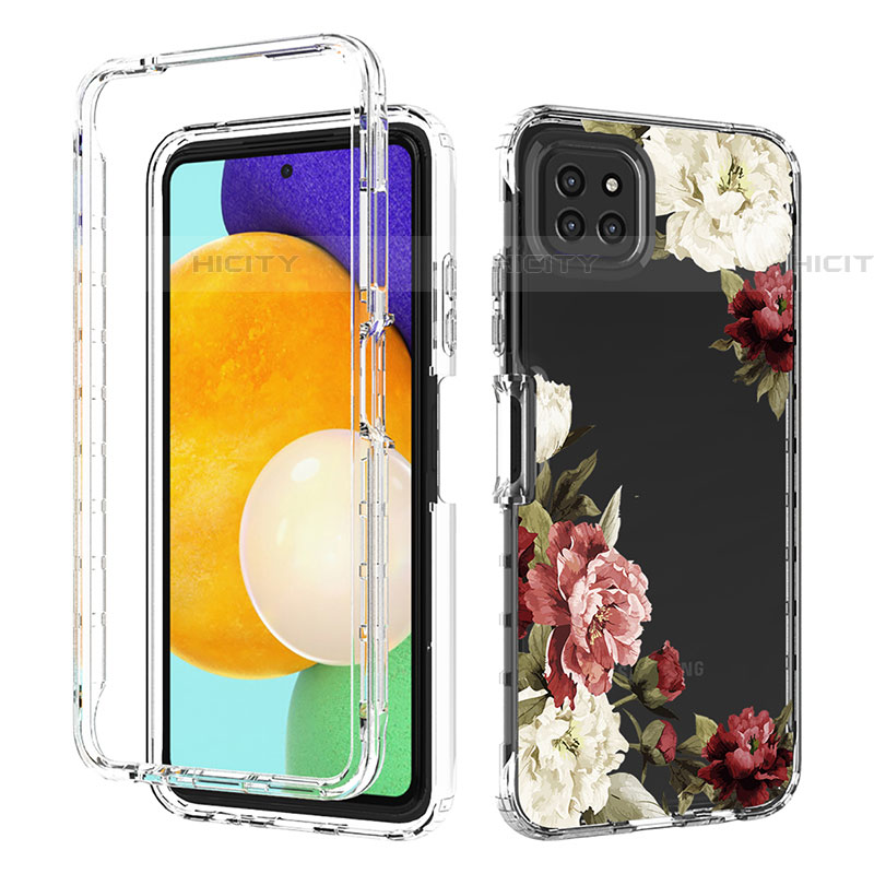 Funda Silicona Carcasa Ultrafina Transparente Goma Frontal y Trasera 360 Grados para Samsung Galaxy F42 5G